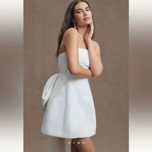Sachin & Babi Strapless Bow-Back "Grace" Mini- Dress